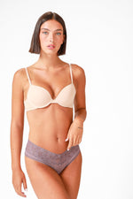 EMMA K - זוג חזיות בייסיק ריפוד קל בצבע שחור וניוד - MASHBIR//365