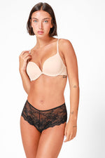 EMMA K - זוג חזיות פוש אפ חלקות בצבע שחור וניוד - MASHBIR//365