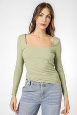 טופ אלסטי מפתח מרובע בצבע ירוק