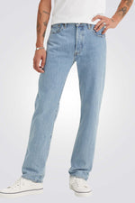 ג'ינס לגברים BUTTON FLY LIGHT STONE WAS 501