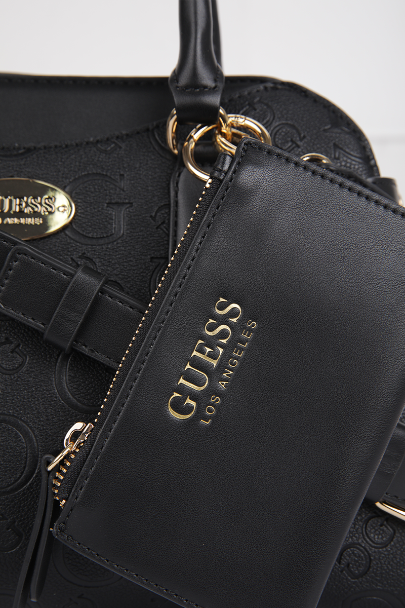 תיק יד עם ארנק בצבע שחור