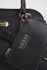 תיק יד עם ארנק בצבע שחור