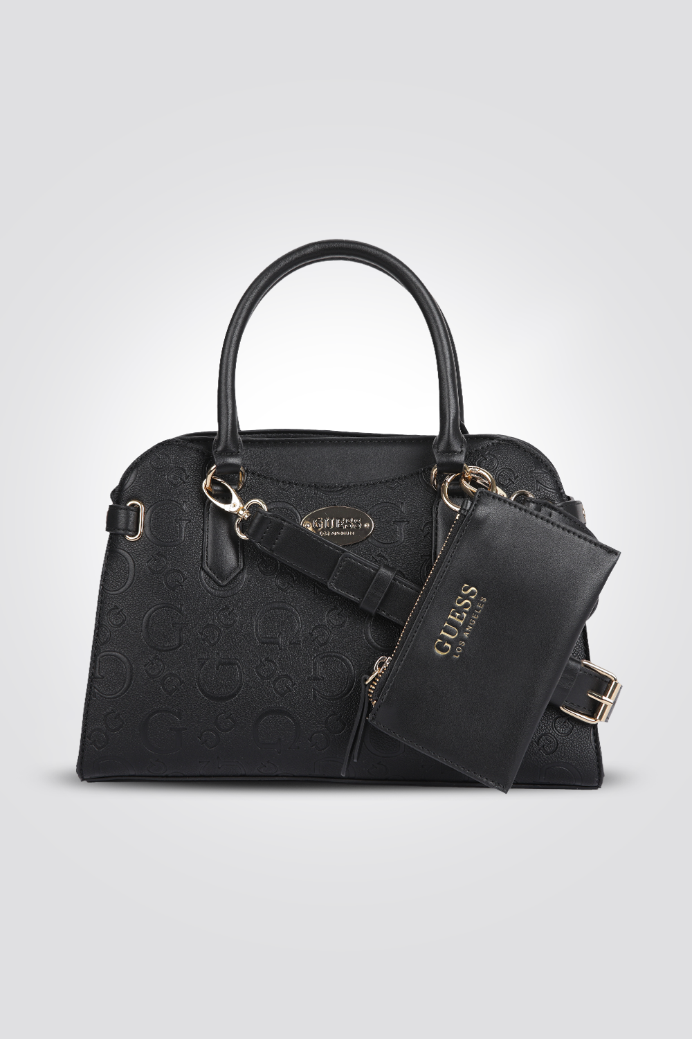 תיק יד עם ארנק בצבע שחור