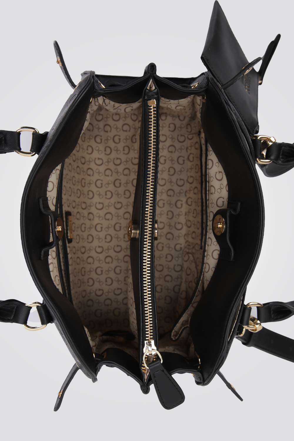 תיק יד עם ארנק בצבע שחור