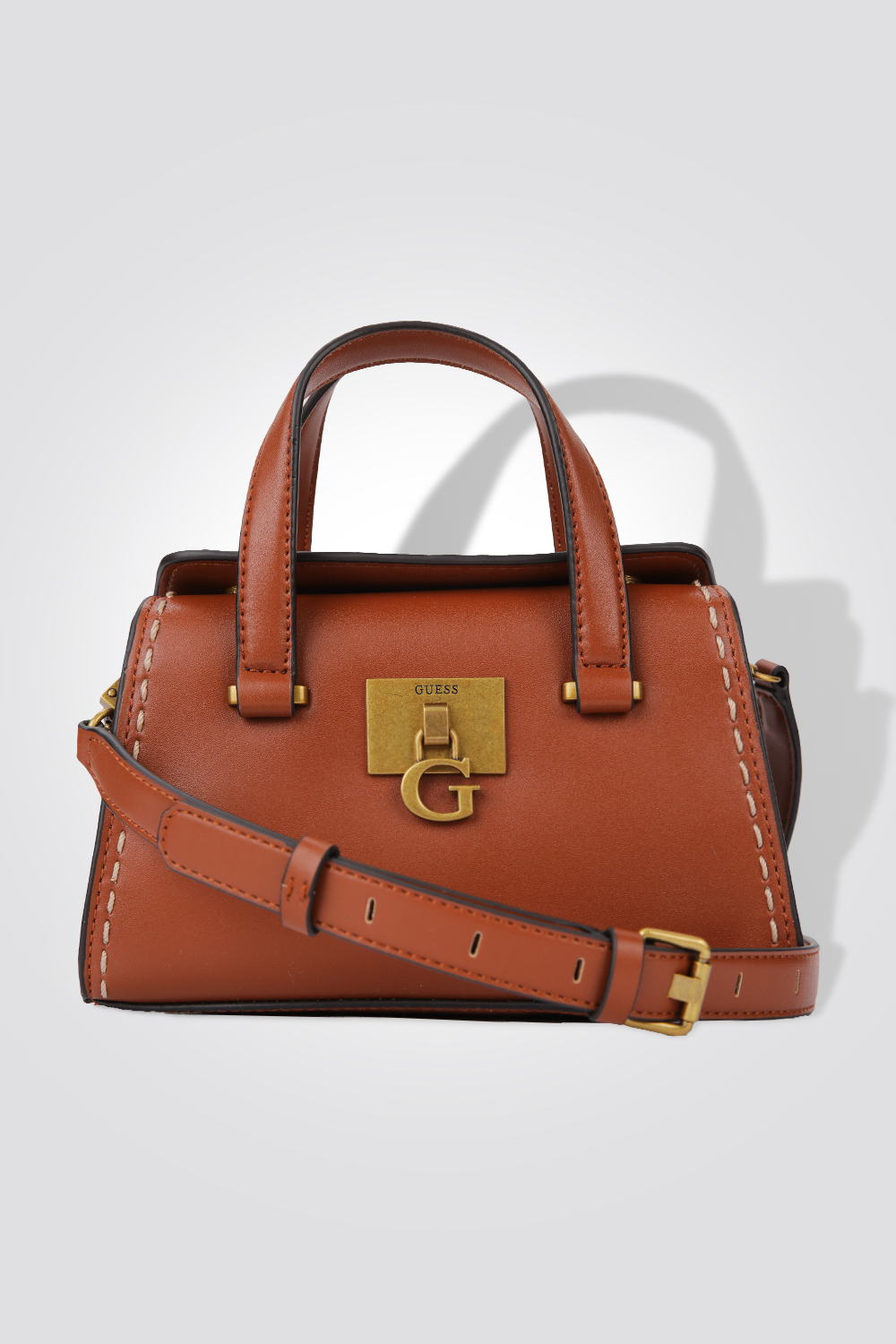 תיק נשיאה Mini Satchel בצבע חום