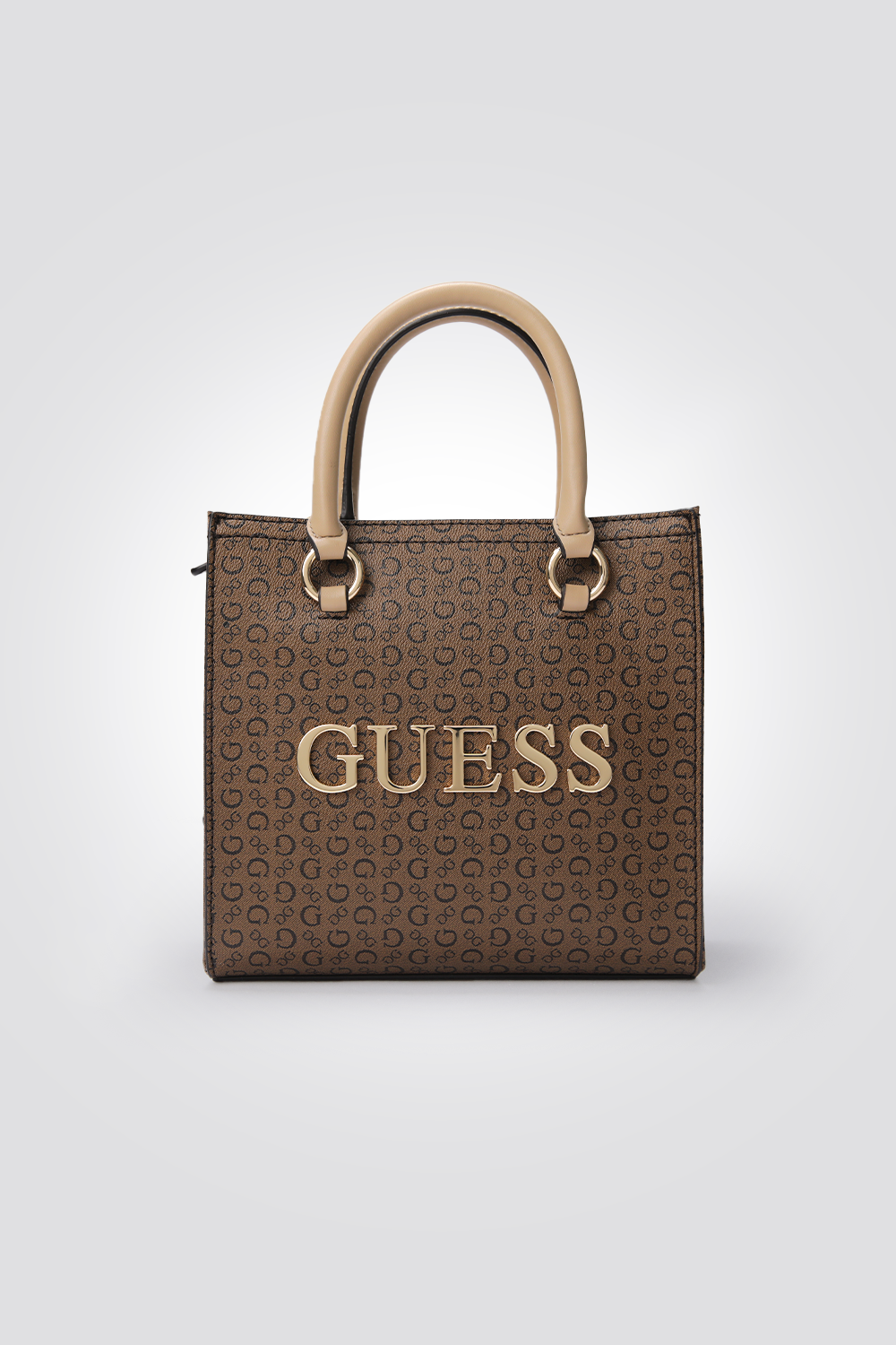 תיק יד עם ארנק בצבע חום 