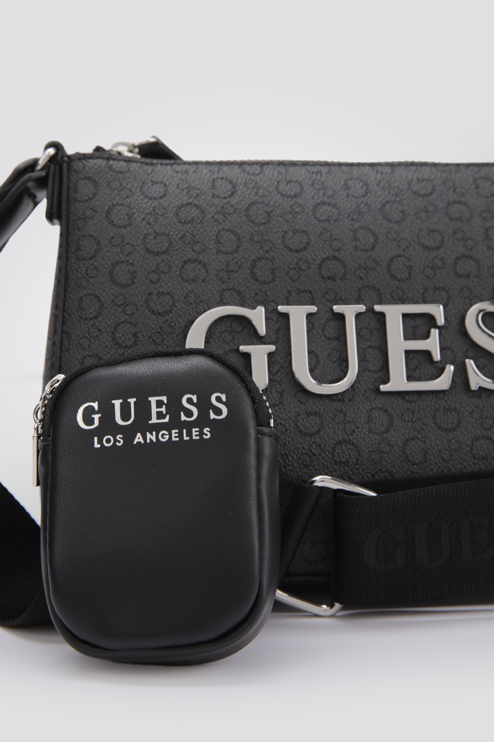 תיק צד עם ארנק לנשים בצבע שחור