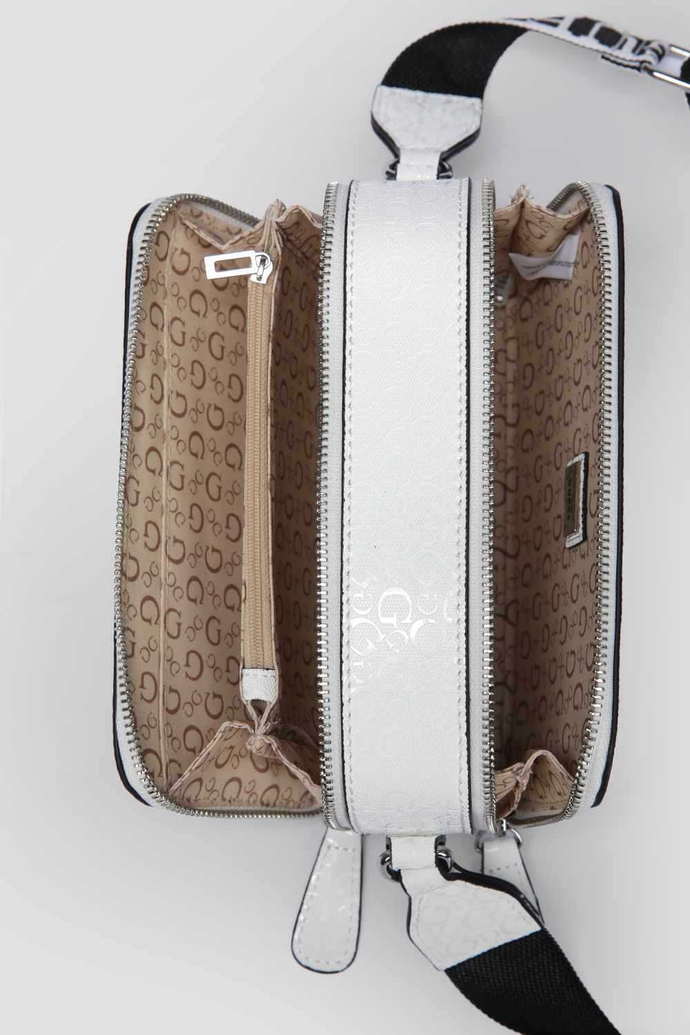 תיק צד קטן דמוי עור לנשים AMANZA בצבע לבן