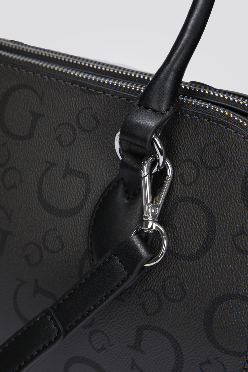 תיק צד דמוי עור לנשים DELPHINE בצבע אפור כהה