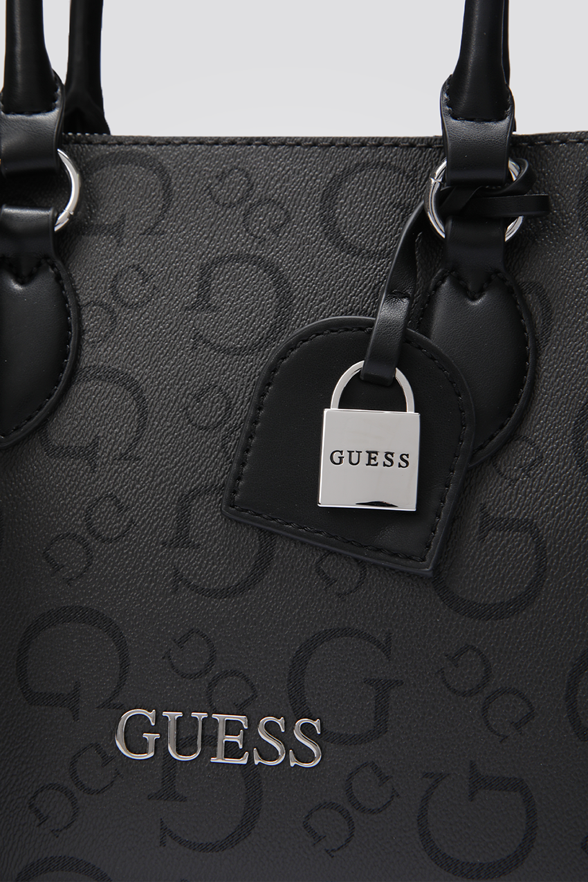 תיק צד דמוי עור לנשים DELPHINE בצבע אפור כהה