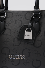 תיק צד דמוי עור לנשים DELPHINE בצבע אפור כהה