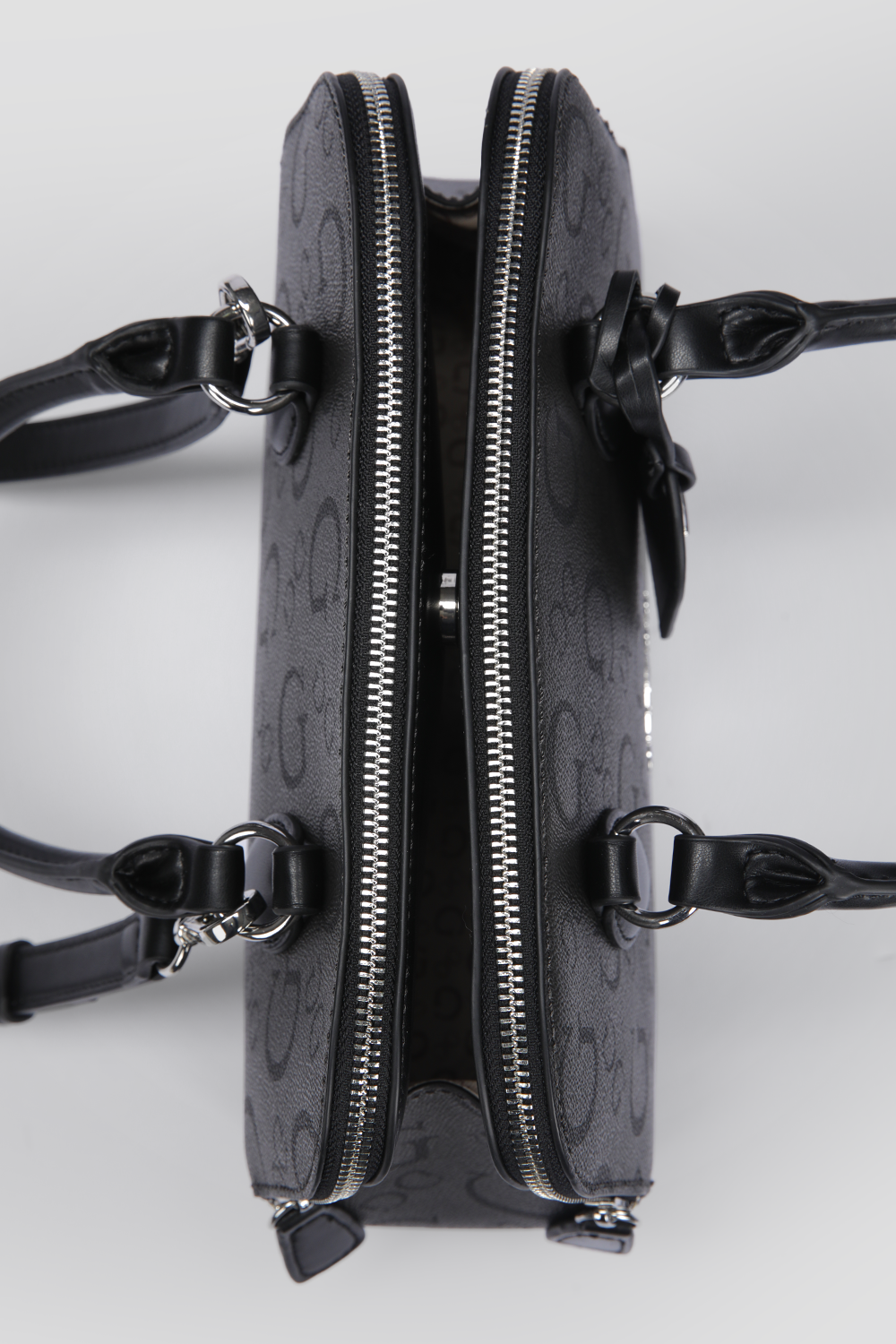 תיק צד דמוי עור לנשים DELPHINE בצבע אפור כהה