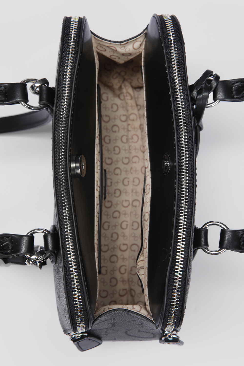 תיק צד דמוי עור לנשים DELPHINE בצבע אפור כהה