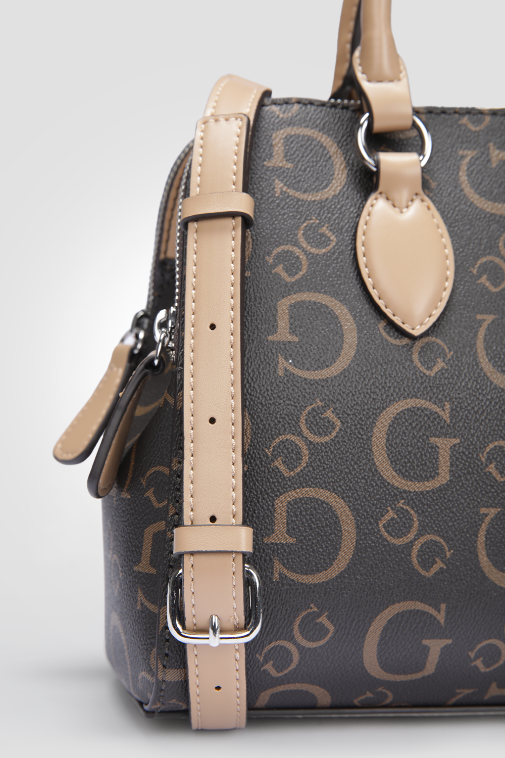 תיק צד דמוי עור לנשים DELPHINE בצבע חום