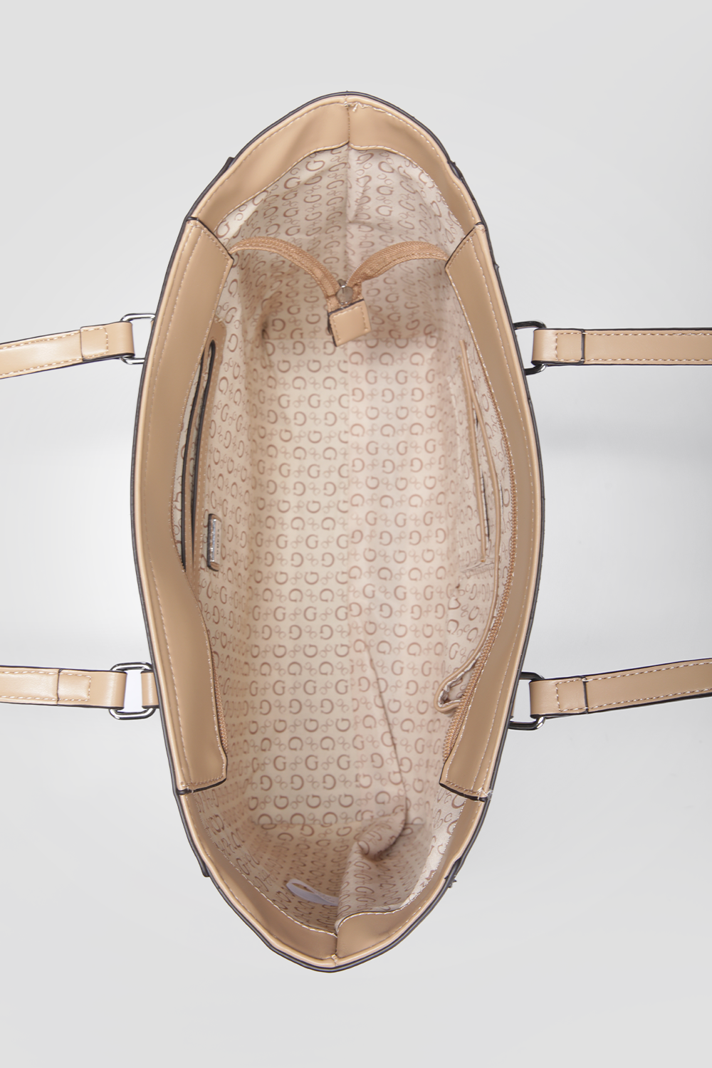 תיק יד Tote דמוי עור לנשים בצבע חום