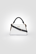 תיק צד דמוי עור לנשים AVERI בצבע לבן