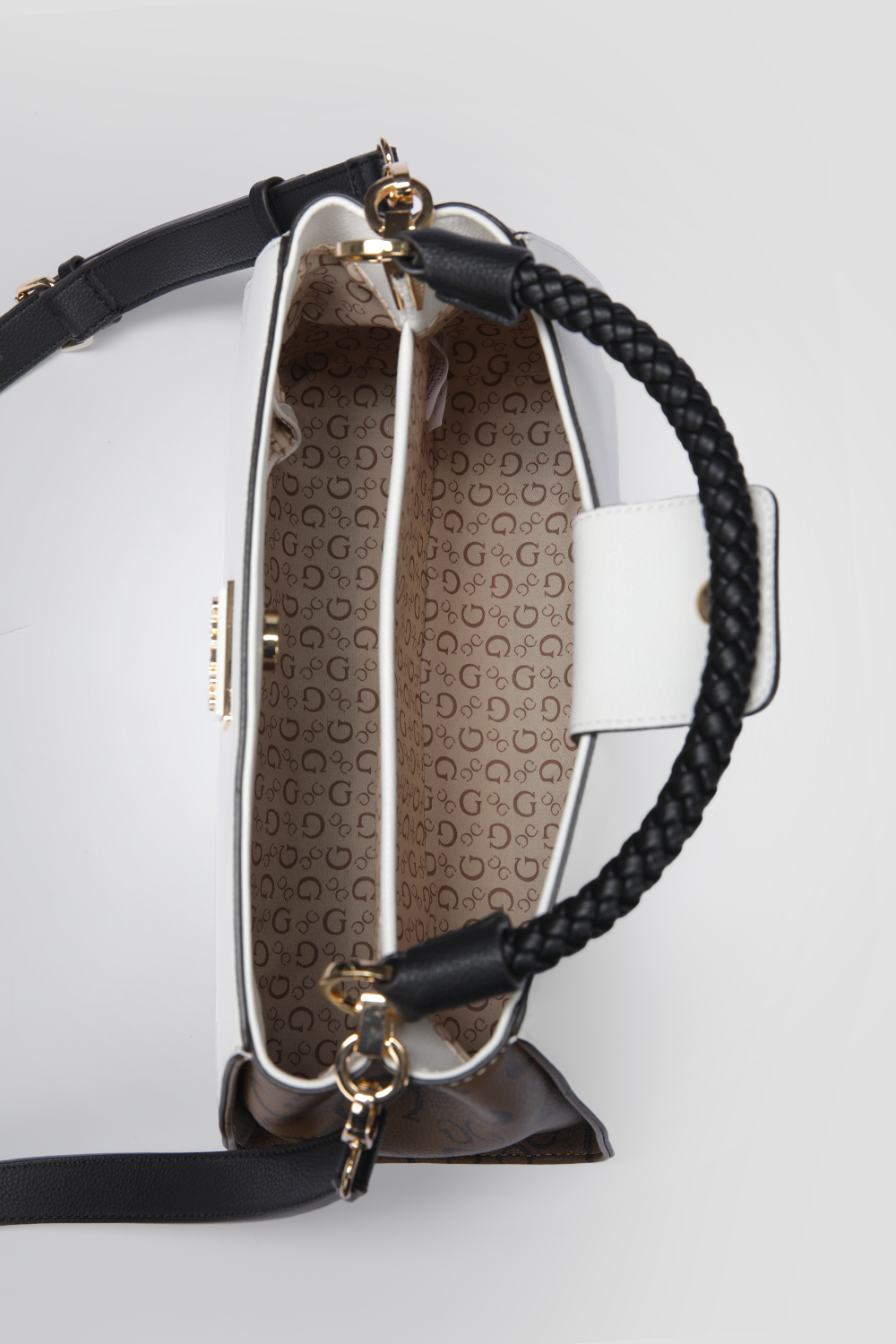 תיק צד דמוי עור לנשים AVERI בצבע לבן