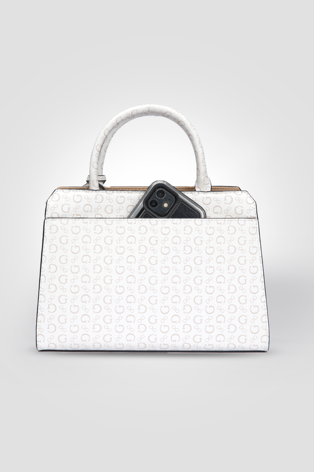 תיק צד דמוי עור לנשים CASSIAN בצבע לבן