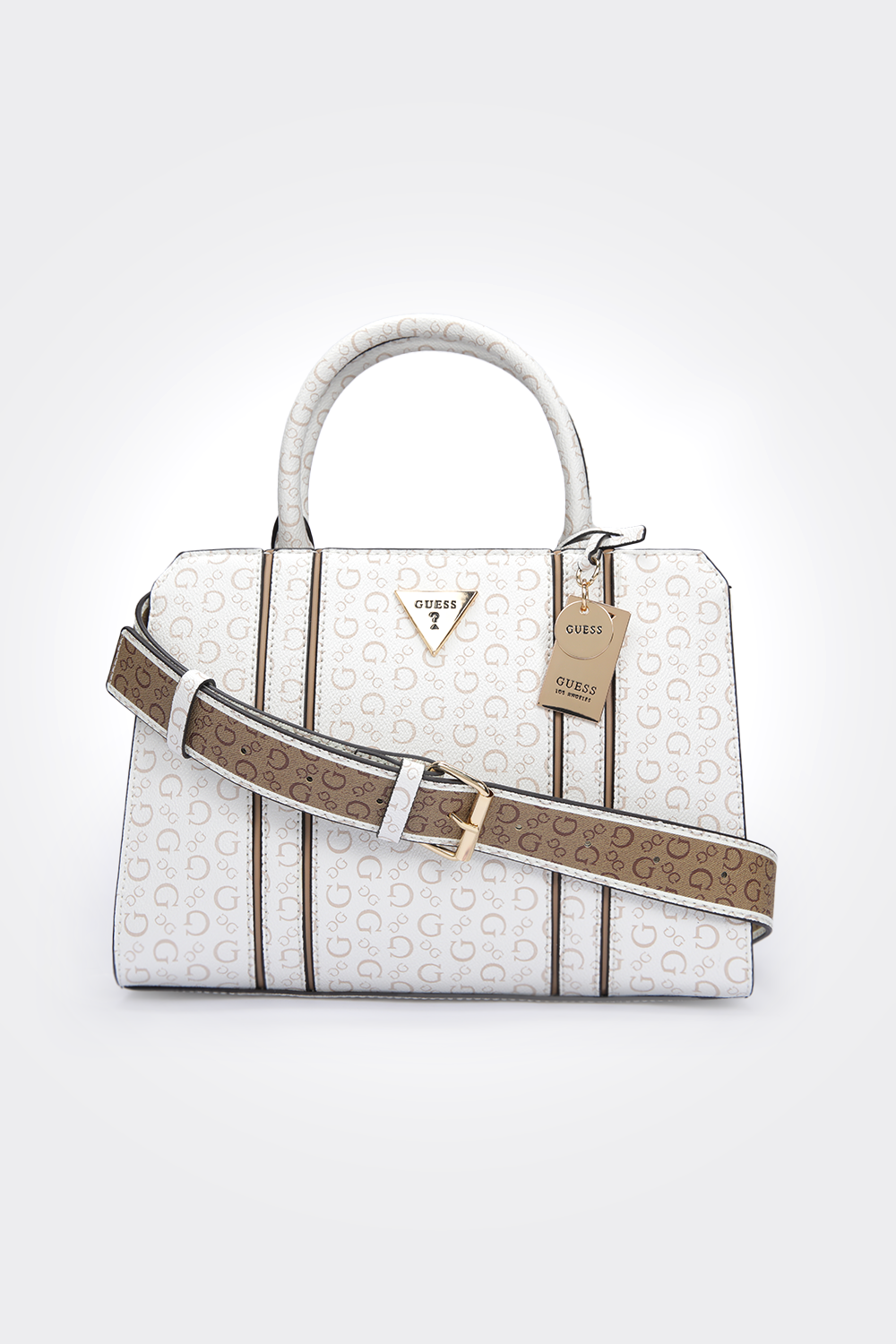 תיק צד דמוי עור לנשים CASSIAN בצבע לבן