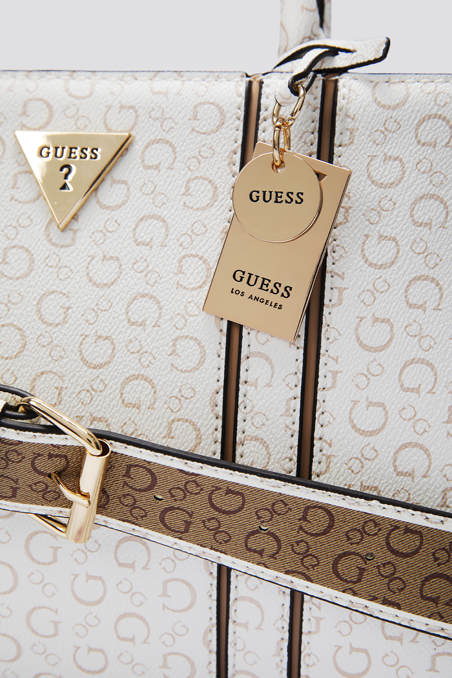 תיק צד דמוי עור לנשים CASSIAN בצבע לבן