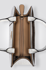 תיק צד דמוי עור לנשים CASSIAN בצבע לבן