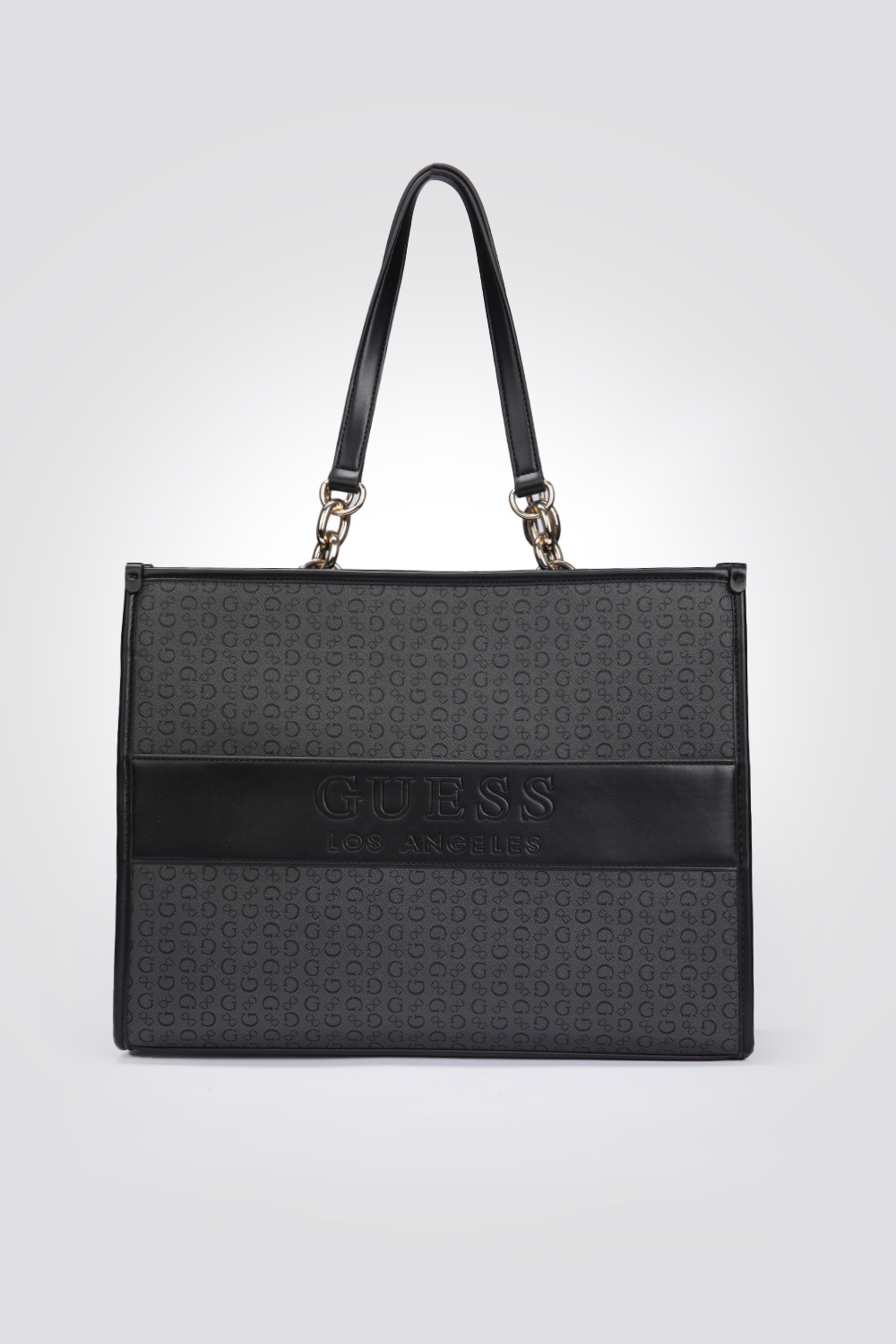 תיק יד גדול דמוי עור לנשים DEVLON בצע אפור כהה