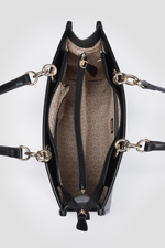 תיק יד גדול דמוי עור לנשים DEVLON בצע אפור כהה