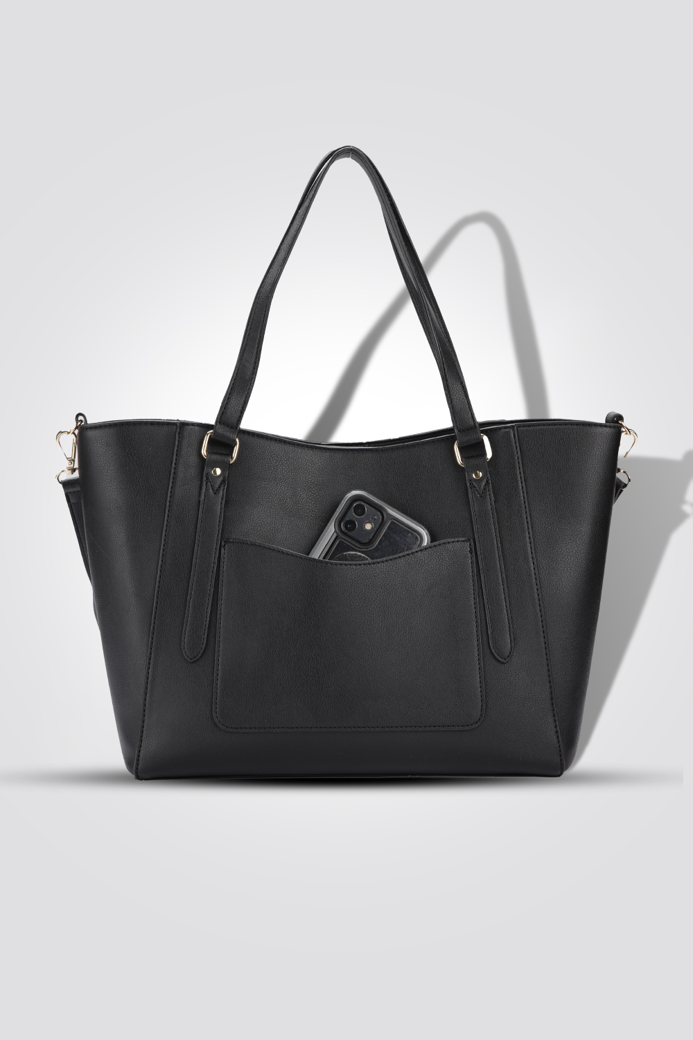 סט תיק צד ויד בצבע שחור