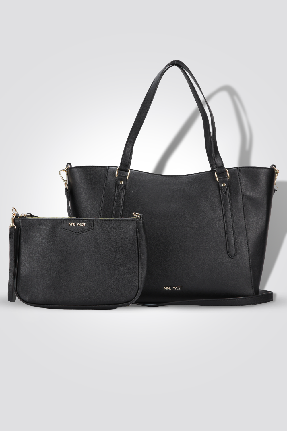 סט תיק צד ויד בצבע שחור