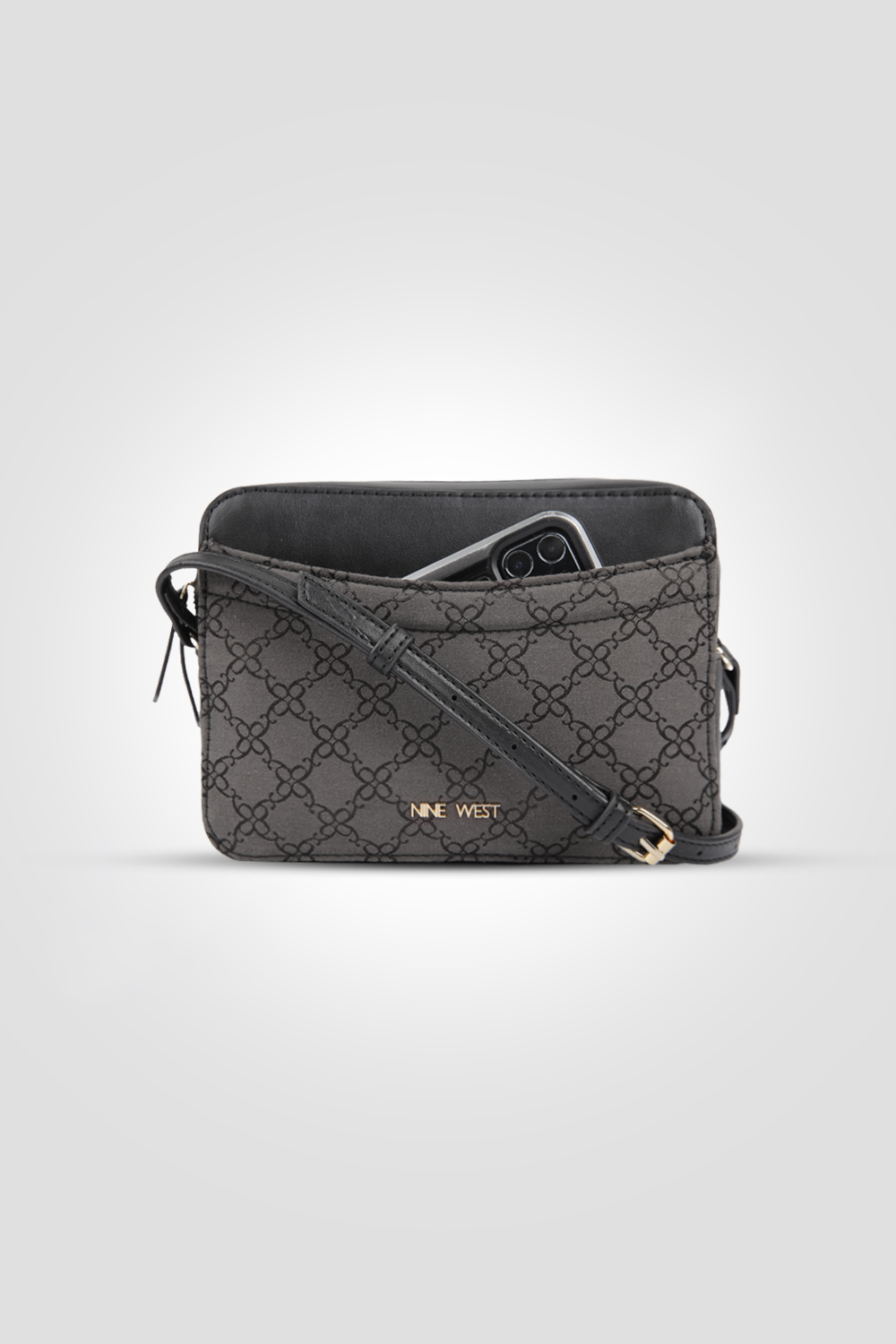 תיק צד לנשים בצבע אפור 