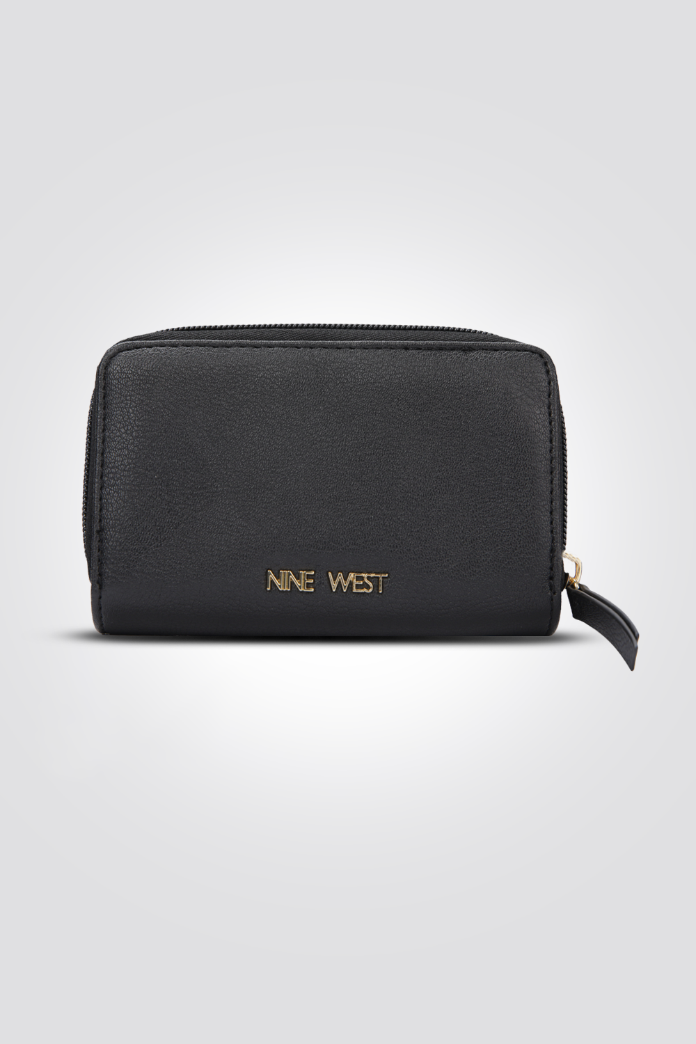 ארנק נשים בצבע שחור לוגו זהב