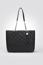 תיק יד מרובע לנשים בצבע שחור