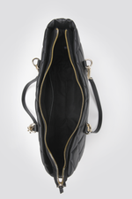 תיק יד מרובע לנשים בצבע שחור