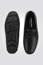 נעל מוקסין לגבר בצבע שחור - MASHBIR//365