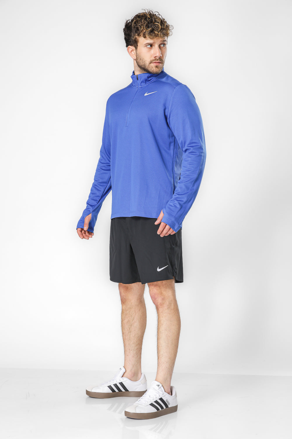 חולצת ריצה לגברים בצבע כחול
