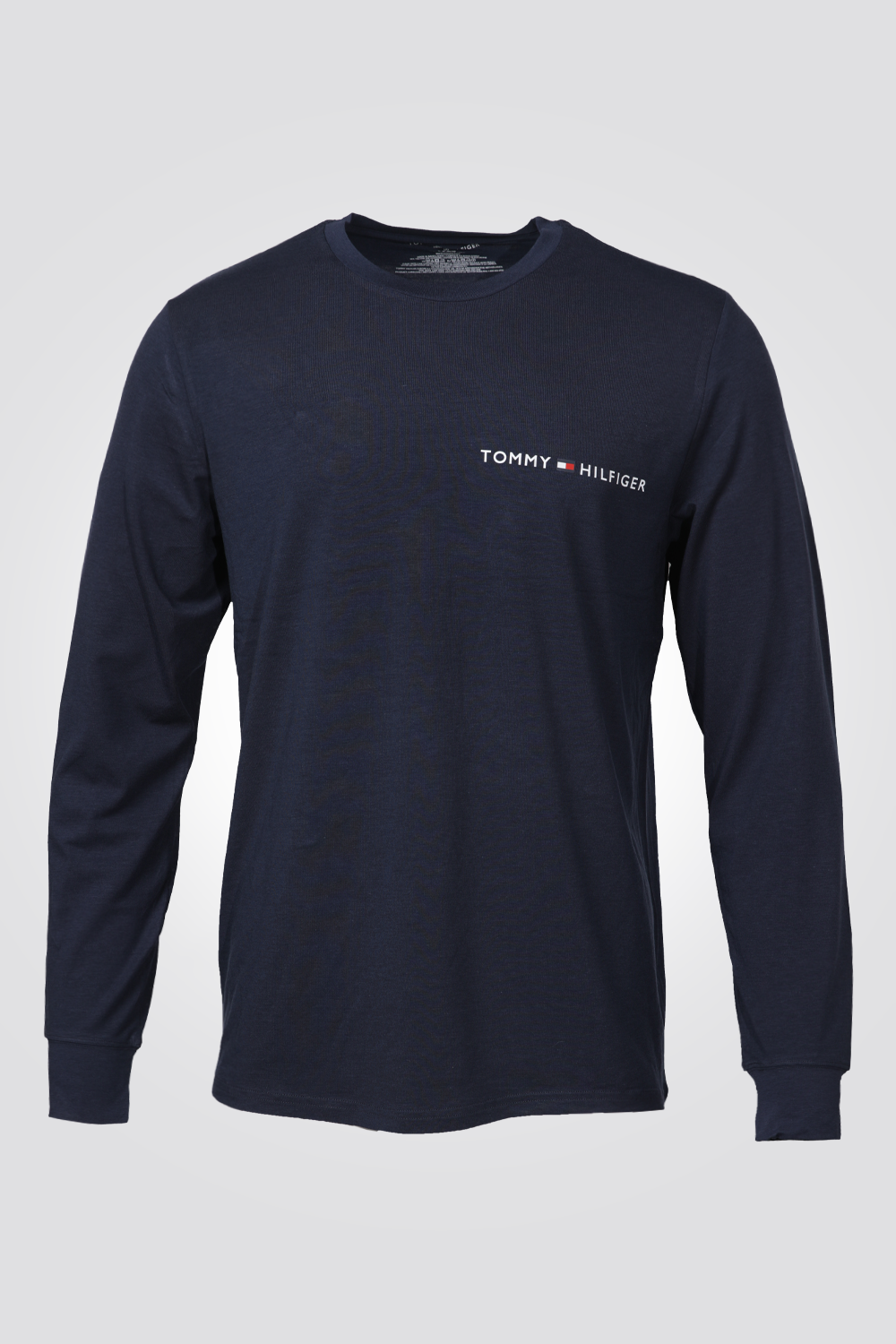 טישירט לגברים LOUNGE STRETCH CREWNECK בצבע נייבי