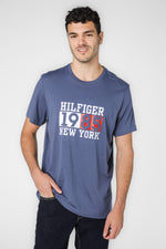 טישירט לגברים עם הדפס 