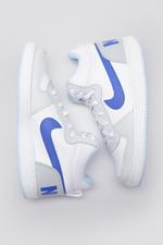 סניקרס לילדים Court Borough Mid בצבע לבן וכחול