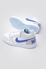 סניקרס לילדים Court Borough Mid בצבע לבן וכחול
