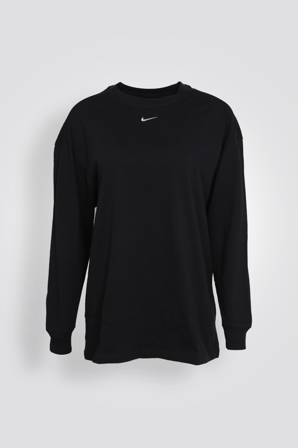 טישירט Essential שרוולים ארוכים בצבע שחור