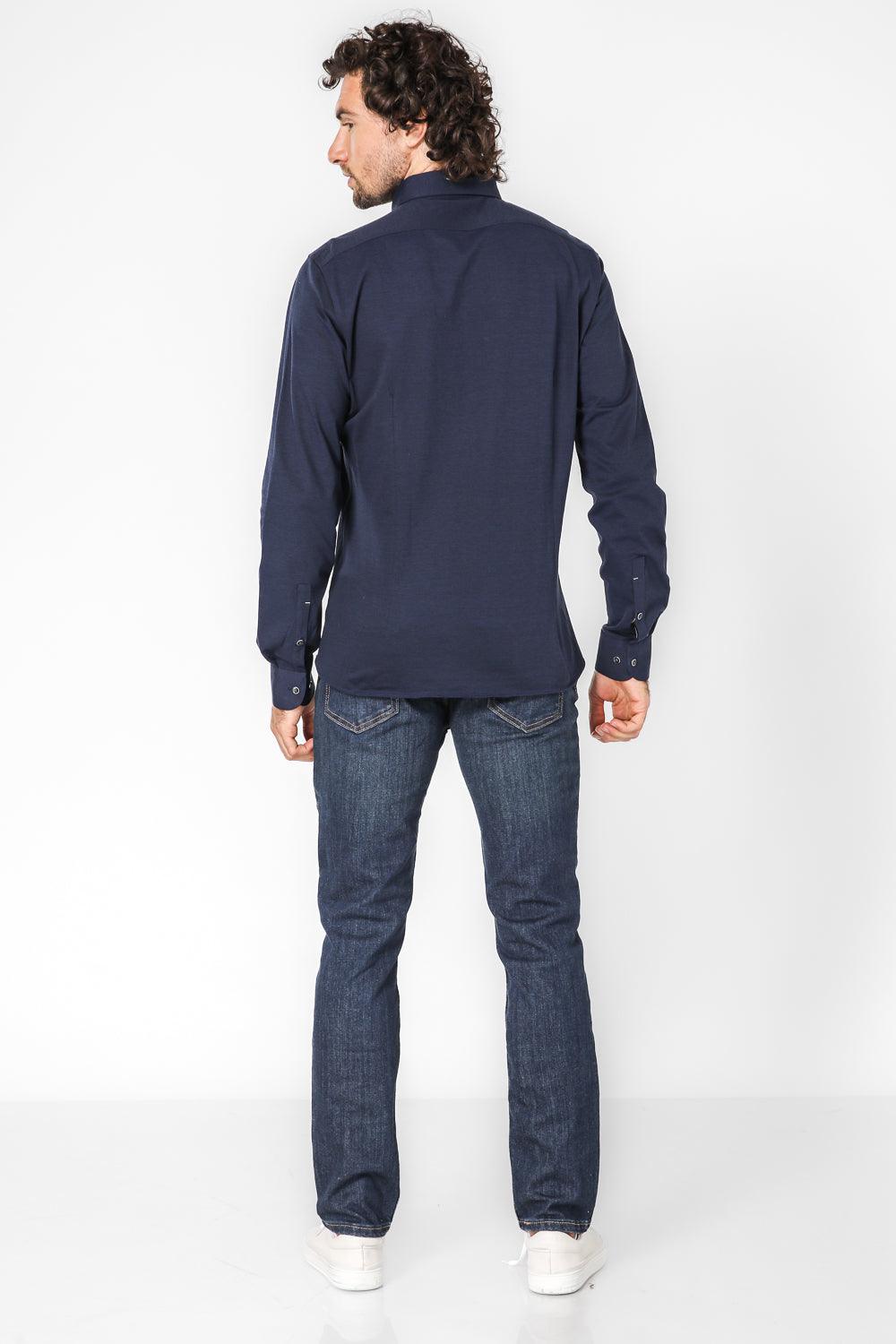 חולצת פולו CAMICIA SLIM בצבע נייבי - MASHBIR//365