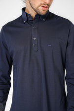 חולצת פולו CAMICIA SLIM בצבע נייבי - MASHBIR//365