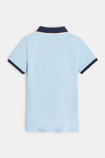 חולצת פולו פיקה תכלת לבנים - MASHBIR//365