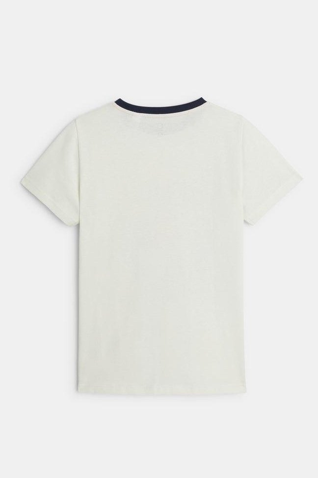 טישירט קצרה לילדים בצבע OFF WHITE - MASHBIR//365