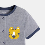 אוברול פיג'מה בצבע נייבי לתינוקות - MASHBIR//365