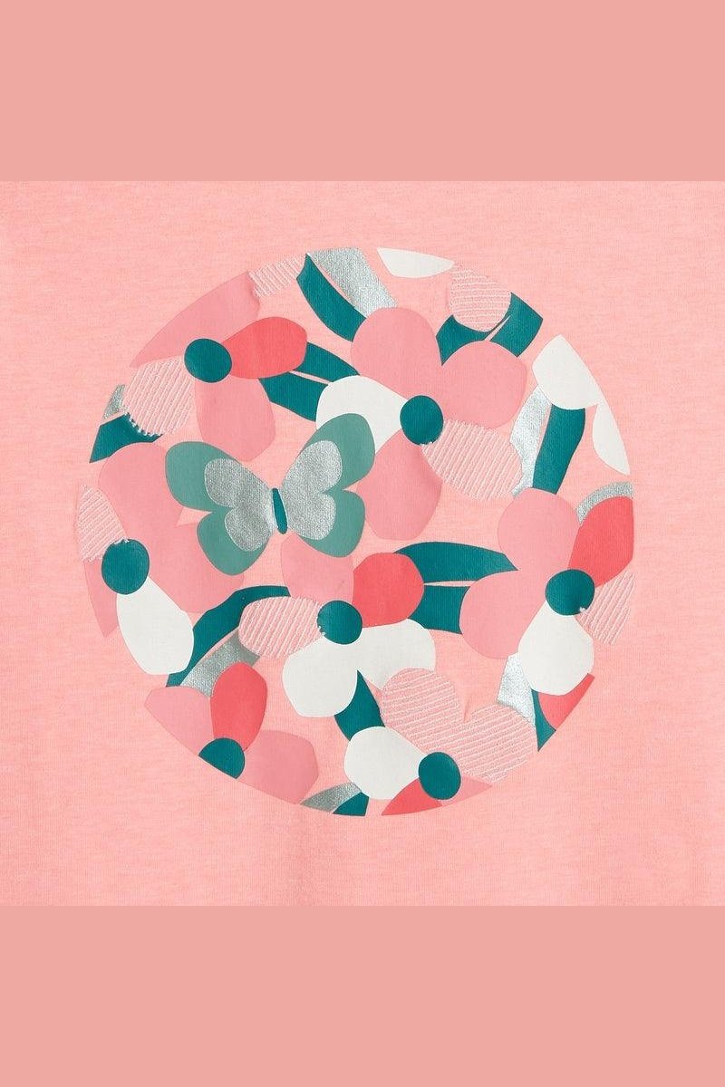 טישירט קצרה לילדות בצבע ורוד - MASHBIR//365