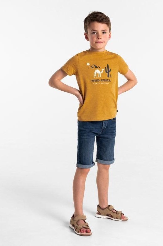 טישירט קצרה לילדים בצבע חרדל - MASHBIR//365