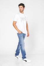 טישירט בצבע לבן לגברים