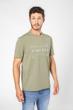 טישירט בצבע ירוק לגברים