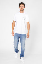 טישירט בצבע לבן לגברים